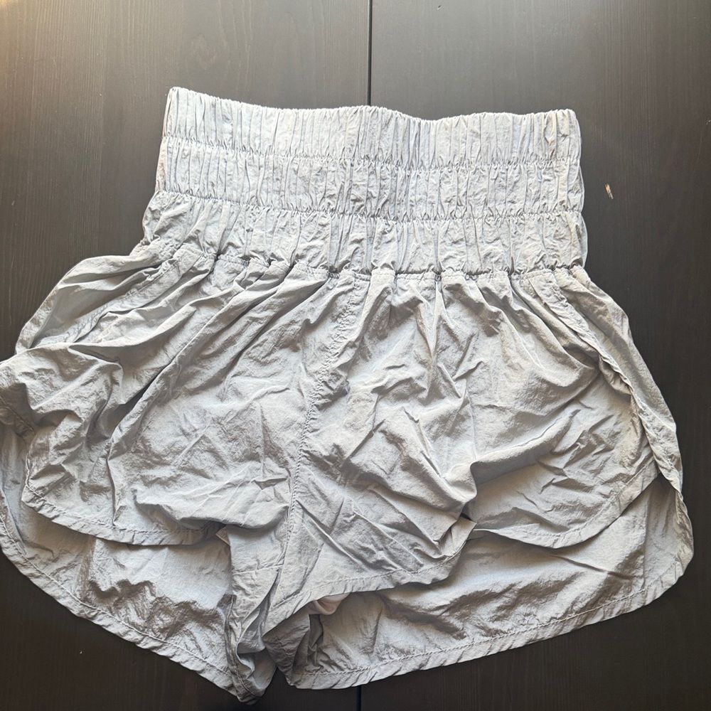 FREE PEOPLE MOVEMENT THE WAY HOME Silver Grey Shorts Medium